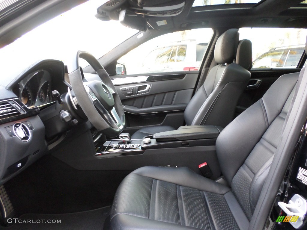 Black Interior 2012 Mercedes-Benz E 63 AMG Wagon Photo #92447992