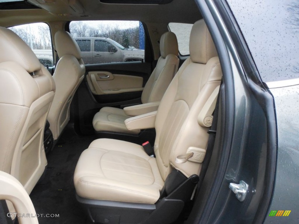 2011 Traverse LTZ AWD - Steel Green Metallic / Cashmere/Ebony photo #13