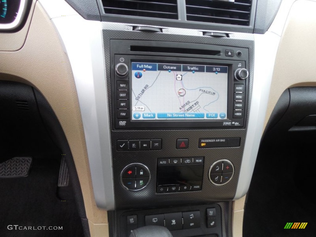 2011 Traverse LTZ AWD - Steel Green Metallic / Cashmere/Ebony photo #18