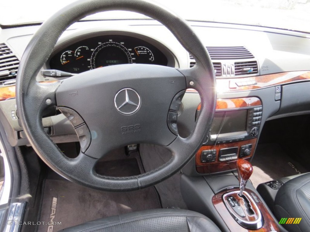 2004 S 55 AMG Sedan - Brilliant Silver Metallic / Black photo #9