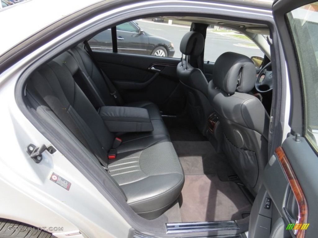 2004 S 55 AMG Sedan - Brilliant Silver Metallic / Black photo #13