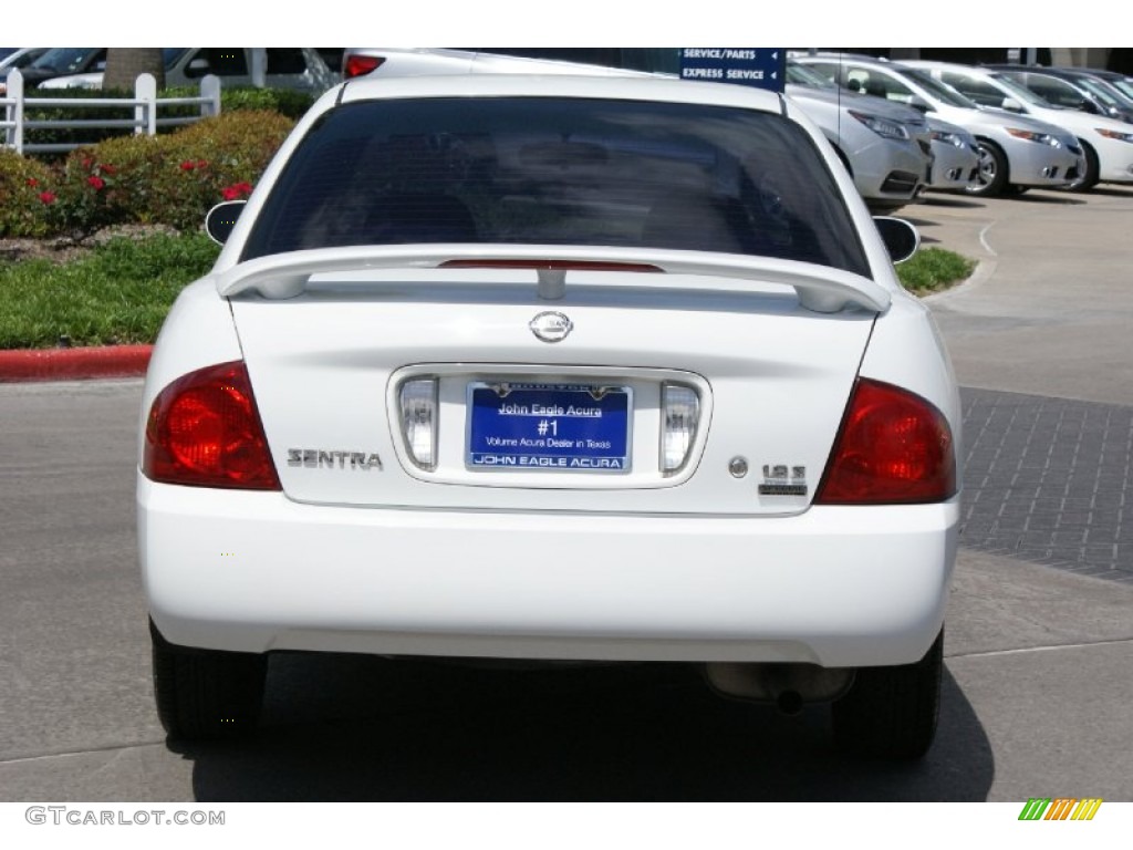 2006 Sentra 1.8 S - Cloud White / Taupe Beige photo #5