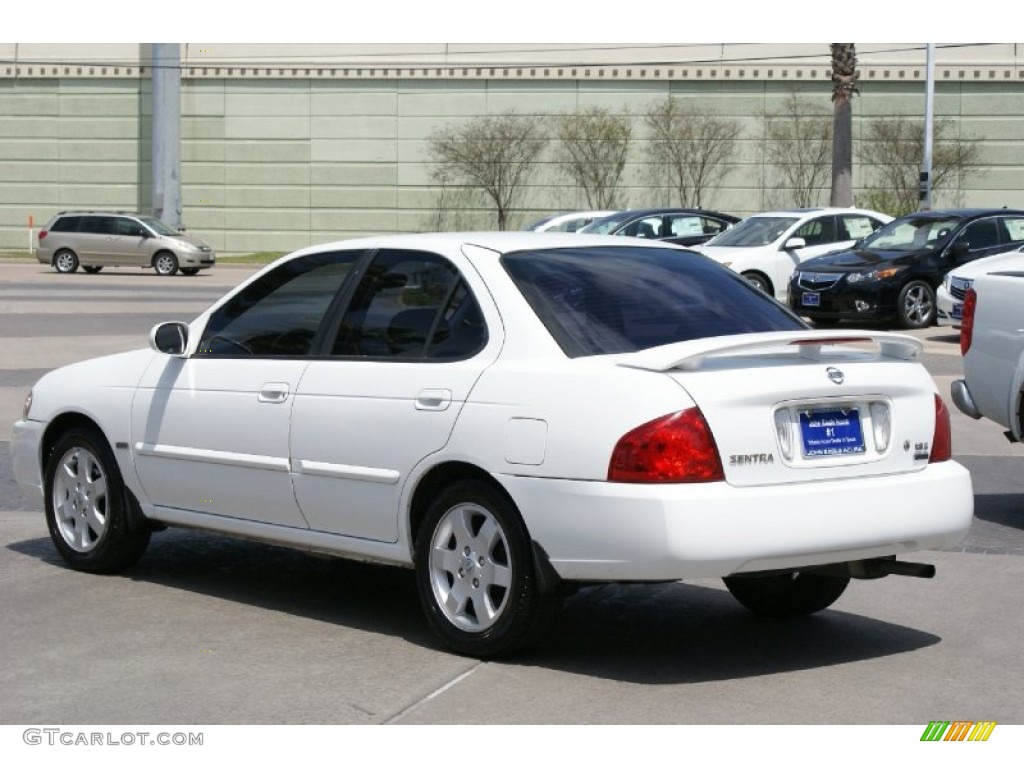 2006 Sentra 1.8 S - Cloud White / Taupe Beige photo #8
