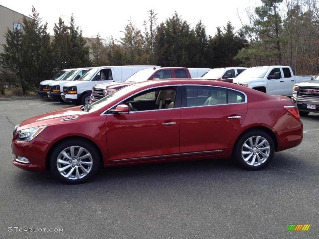 2014 LaCrosse Leather - Crystal Red Tintcoat / Light Neutral photo #3