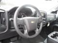 Jet Black 2015 Chevrolet Silverado 3500HD LT Crew Cab 4x4 Steering Wheel