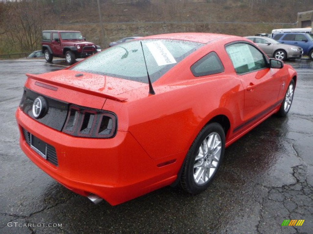 2013 Mustang V6 Premium Coupe - Race Red / Saddle photo #2