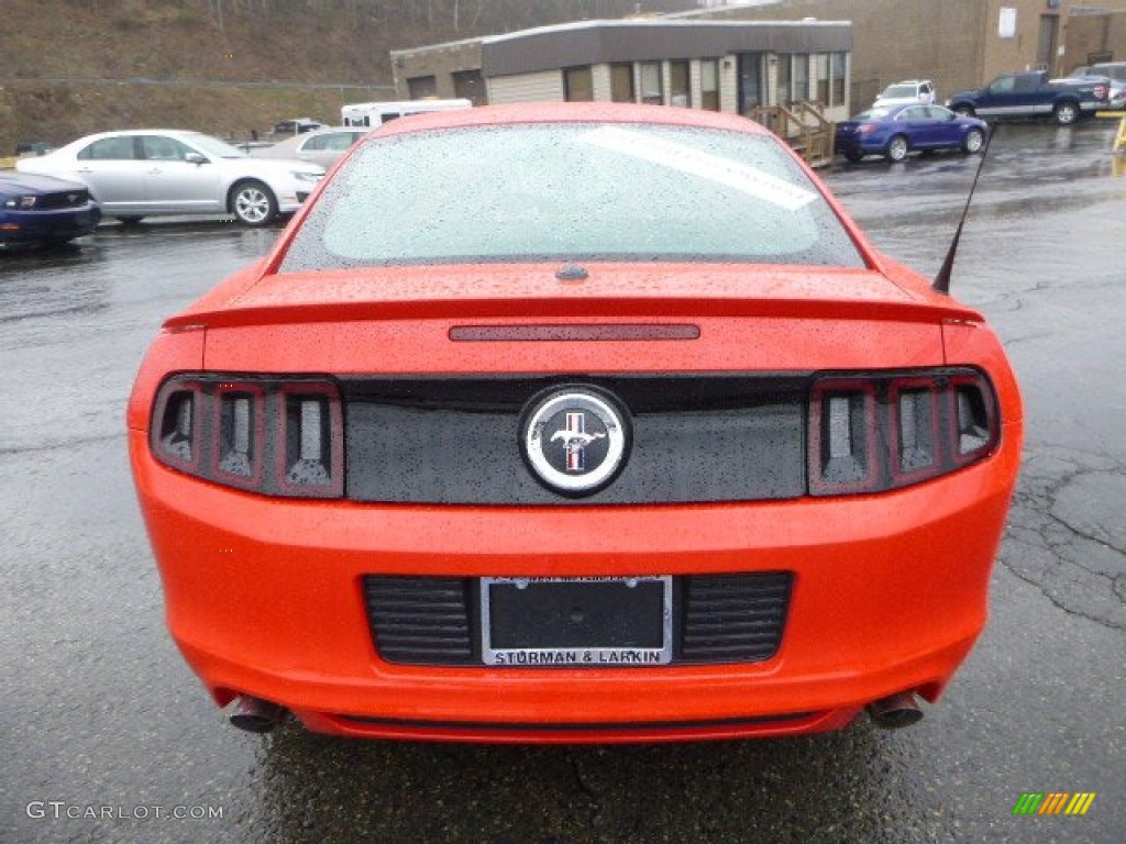2013 Mustang V6 Premium Coupe - Race Red / Saddle photo #3