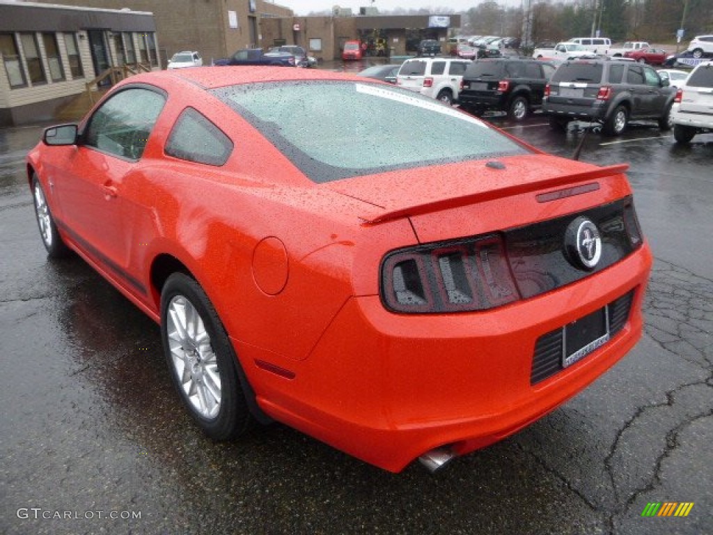 2013 Mustang V6 Premium Coupe - Race Red / Saddle photo #4