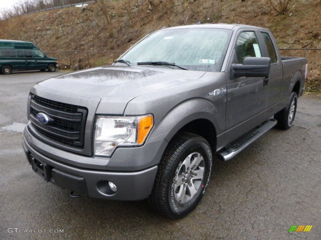 Sterling Grey 2014 Ford F150 STX SuperCab 4x4 Exterior Photo #92451991