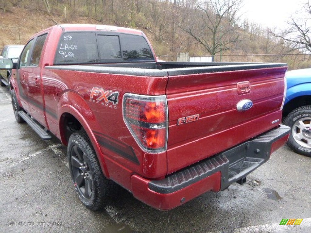 2014 F150 FX4 SuperCrew 4x4 - Ruby Red / FX Appearance Black Leather/Alcantara photo #4