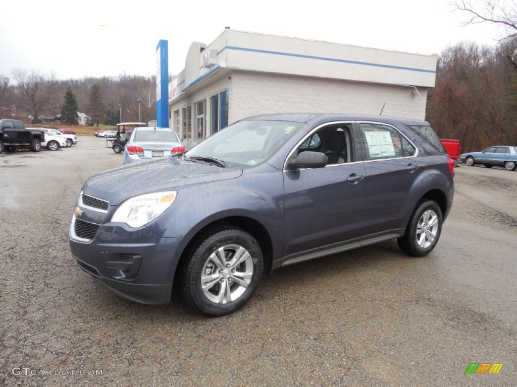 2014 Equinox LS AWD - Atlantis Blue Metallic / Light Titanium/Jet Black photo #1