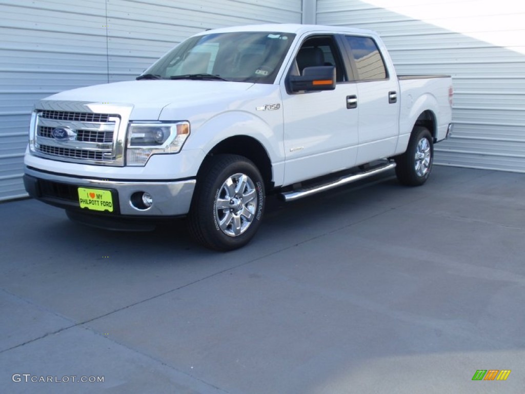 2014 F150 XLT SuperCrew - Oxford White / Steel Grey photo #7