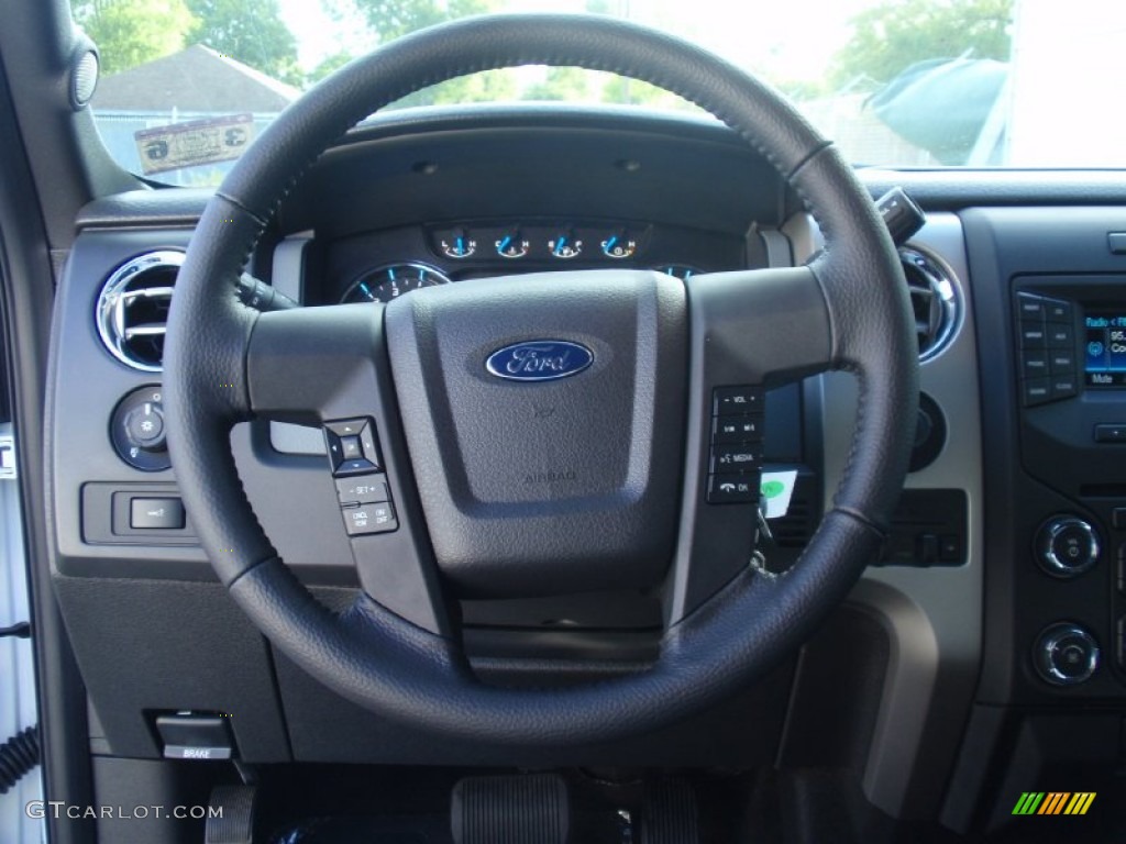 2014 F150 XLT SuperCrew - Oxford White / Steel Grey photo #35