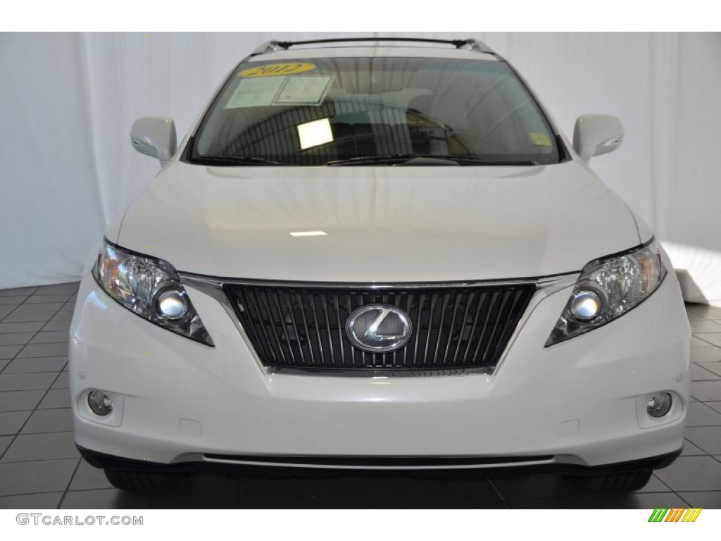 2012 RX 350 - Starfire White Pearl / Light Gray photo #2