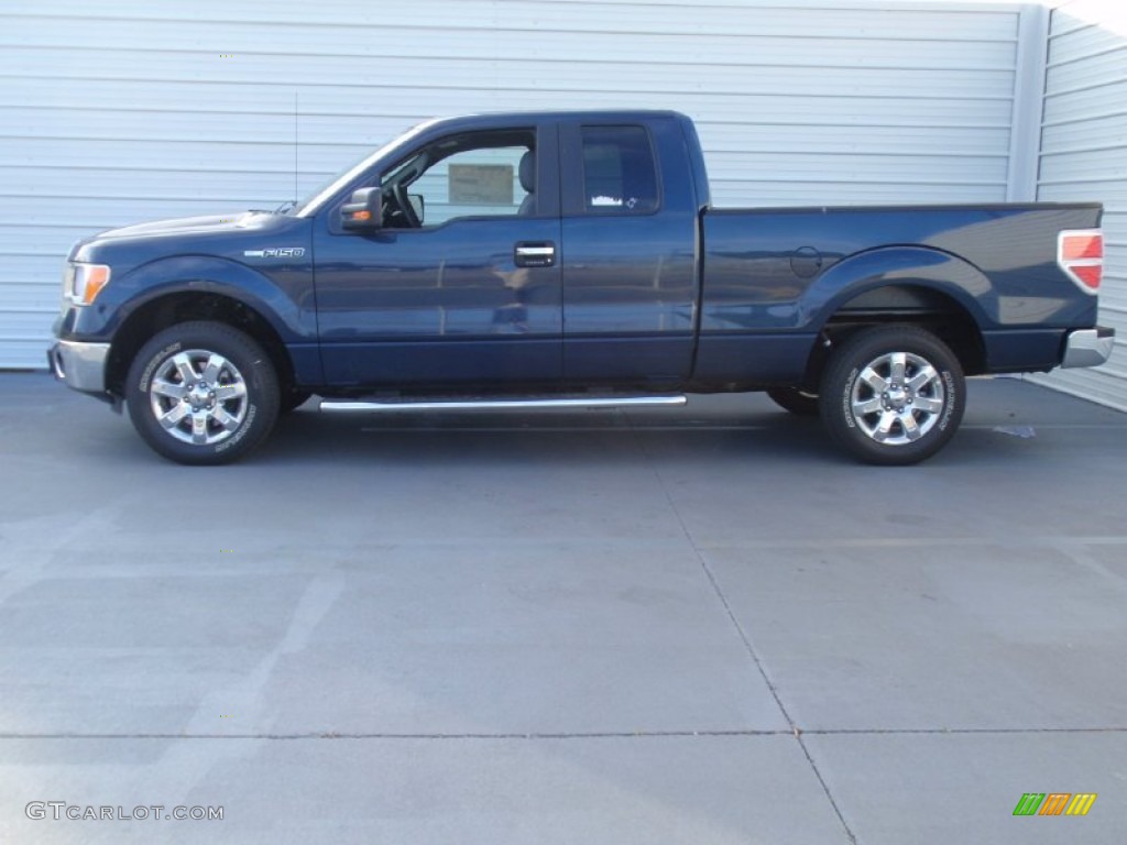 2014 F150 XLT SuperCab - Blue Jeans / Steel Grey photo #6