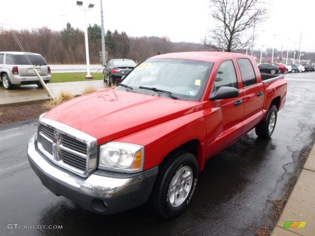 Flame Red 2005 Dodge Dakota SLT Quad Cab Exterior Photo #92457307