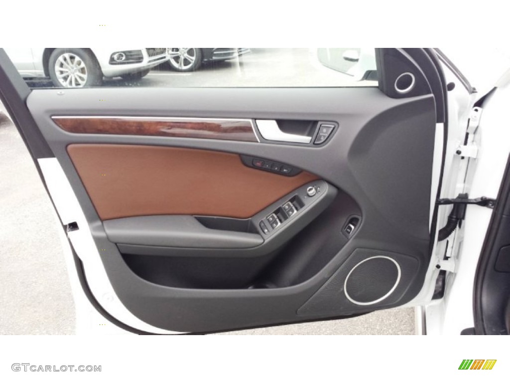 2013 Audi Allroad 2.0T quattro Avant Chestnut Brown Door Panel Photo #92458027