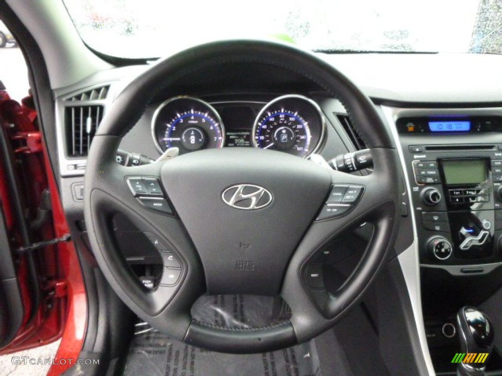2011 Sonata SE - Venetian Red / Black photo #18