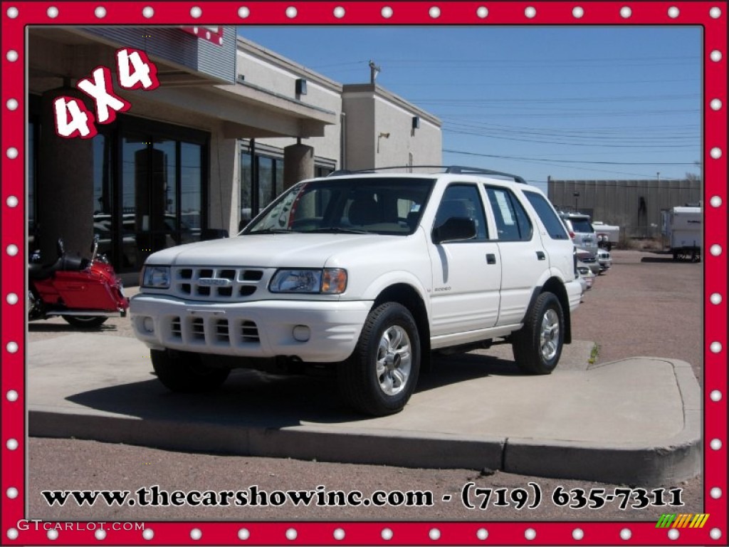 2000 Rodeo LS 4WD - Alpine White / Beige photo #1