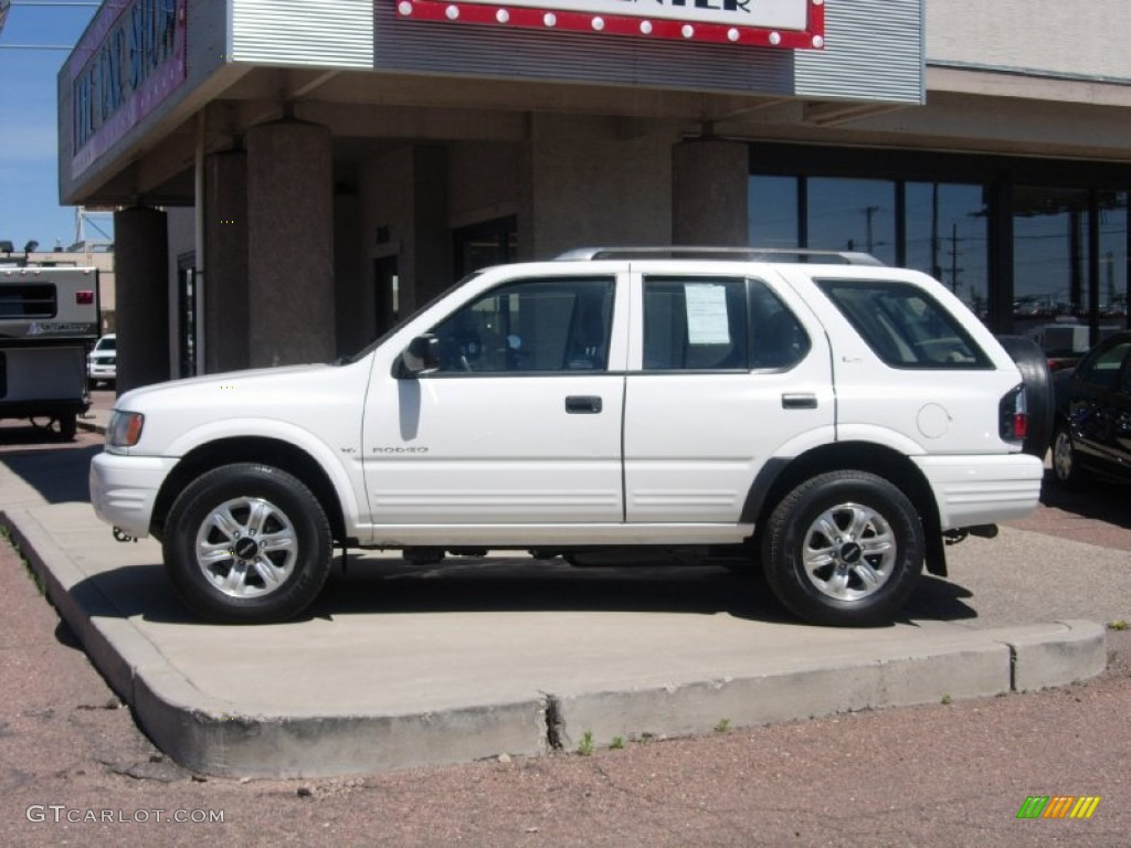 2000 Rodeo LS 4WD - Alpine White / Beige photo #11