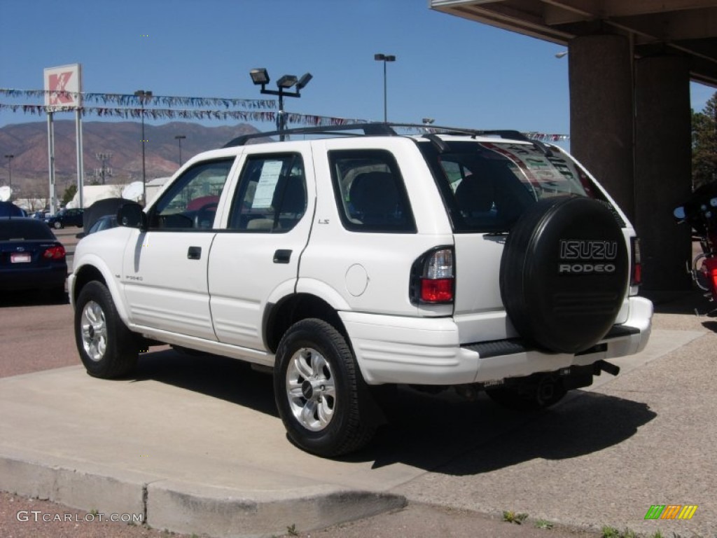 2000 Rodeo LS 4WD - Alpine White / Beige photo #12