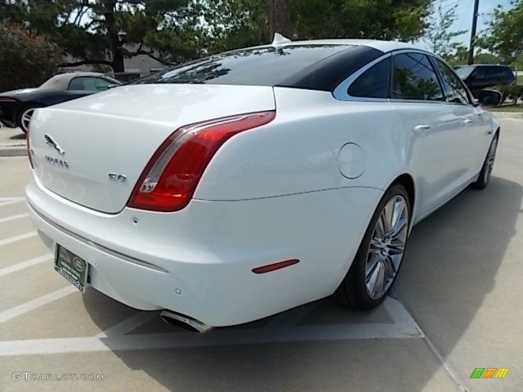 2013 XJ XJL Supercharged - Polaris White / Jet/Ivory photo #6