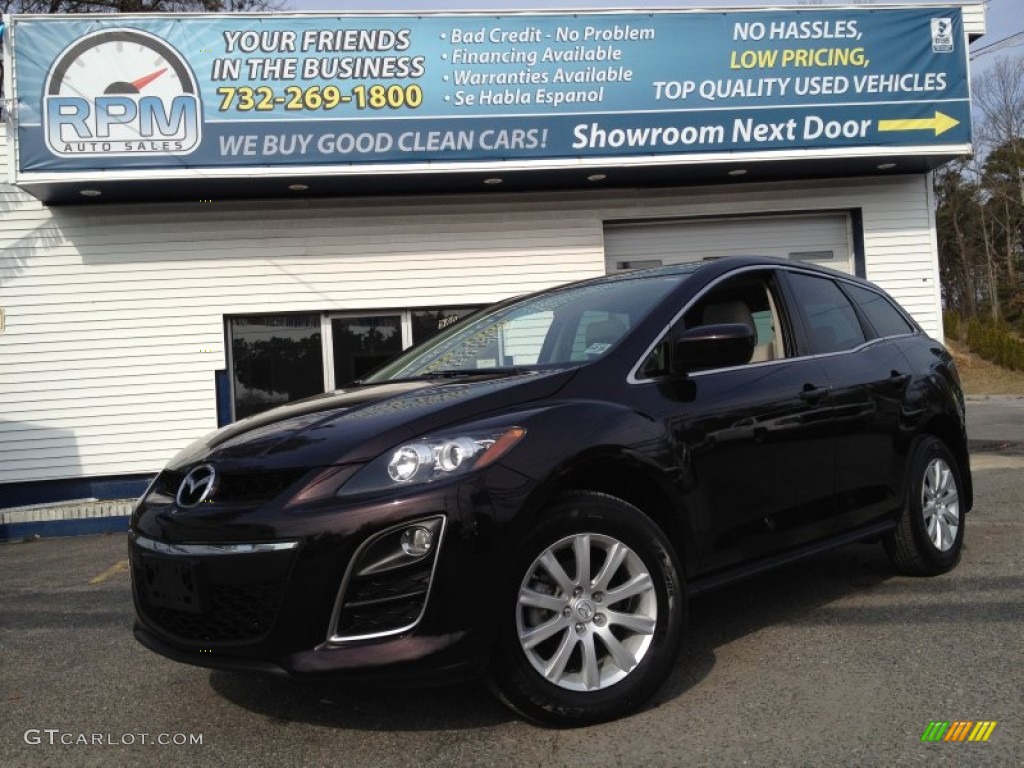 2011 CX-7 i Sport - Black Cherry Mica / Black photo #1