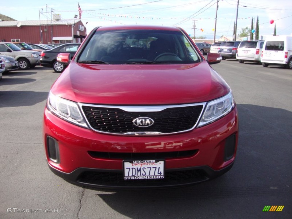 2014 Sorento LX - Remington Red / Black photo #2