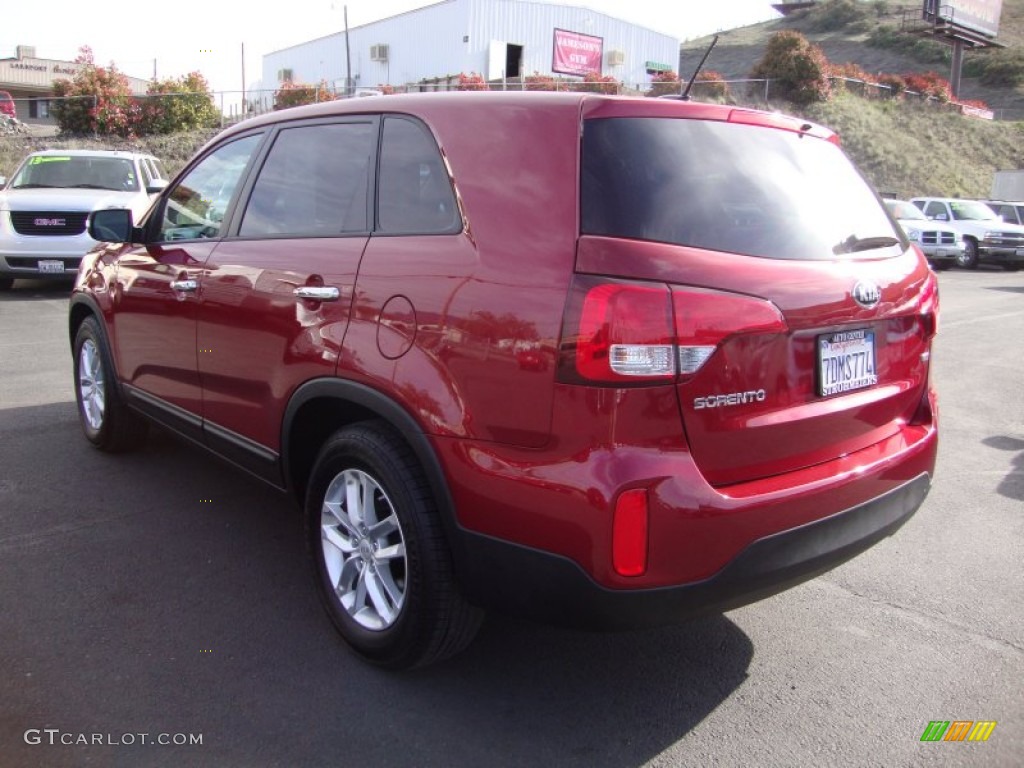 2014 Sorento LX - Remington Red / Black photo #5