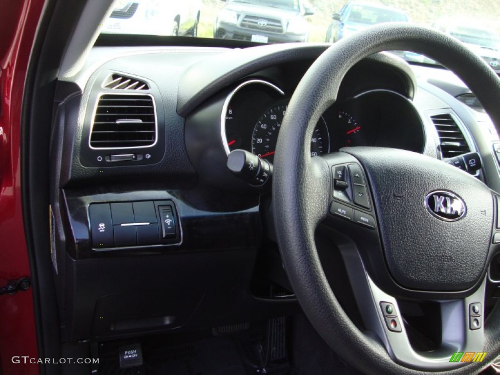 2014 Sorento LX - Remington Red / Black photo #11