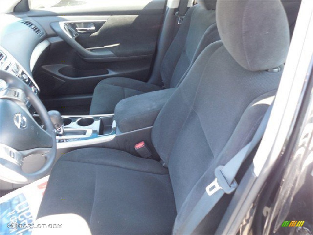 2013 Altima 2.5 S - Super Black / Charcoal photo #14