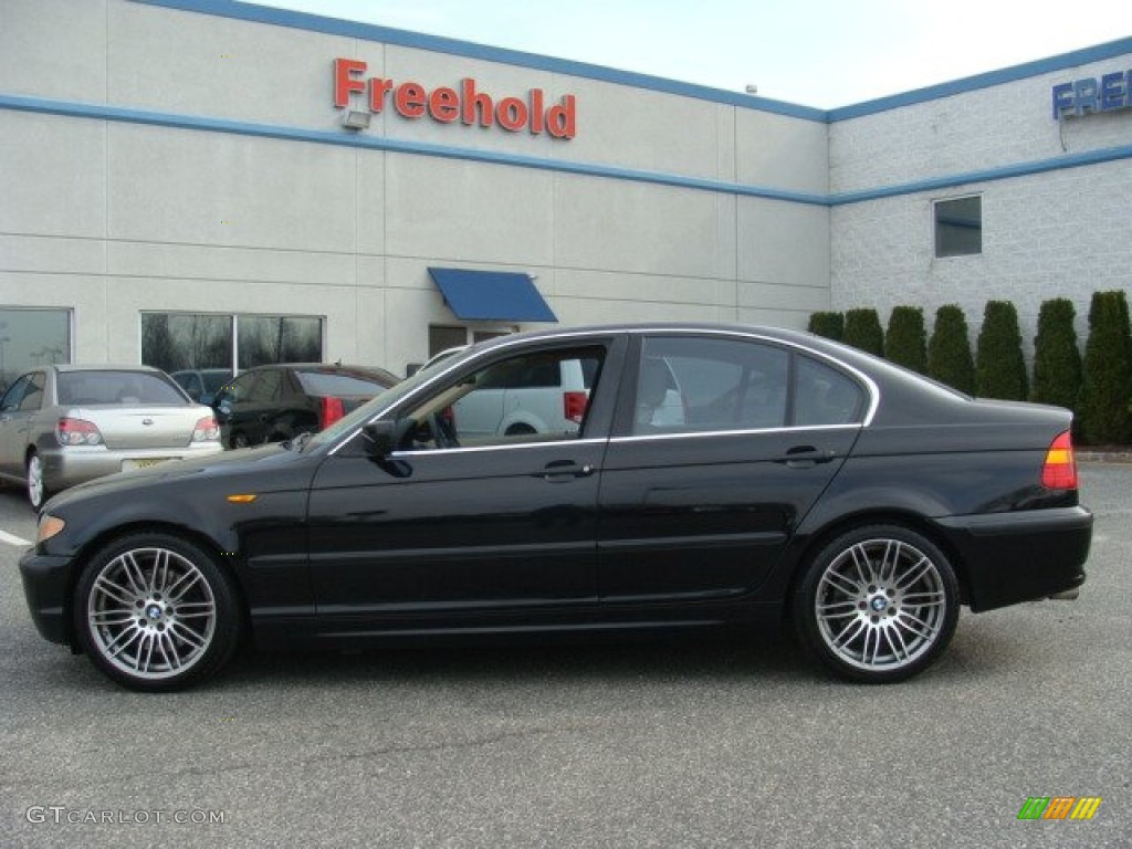 2003 3 Series 330i Sedan - Jet Black / Sand photo #8