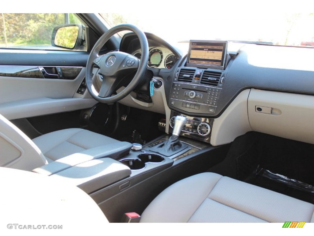 2008 Mercedes-Benz C 350 Sport Grey/Black Dashboard Photo #92464060