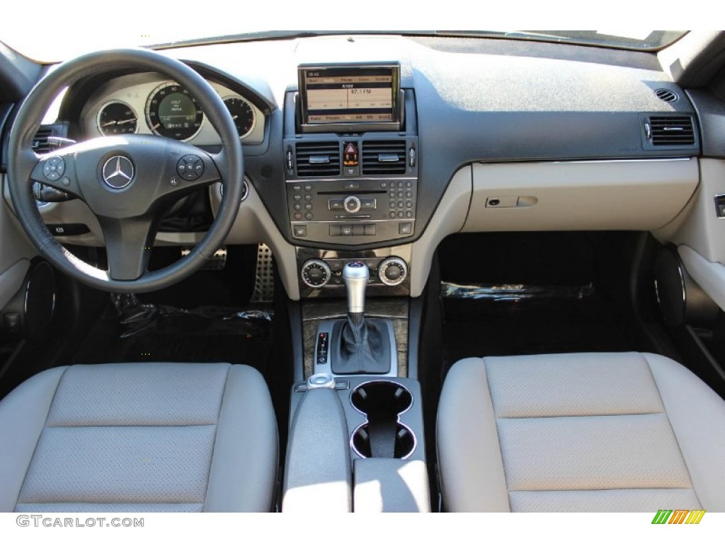 2008 Mercedes-Benz C 350 Sport Grey/Black Dashboard Photo #92464075