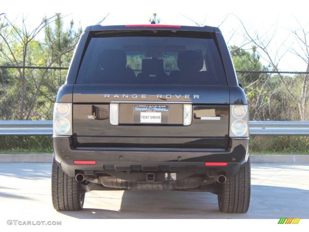 2008 Range Rover V8 Supercharged - Java Black Pearlescent / Jet Black photo #6