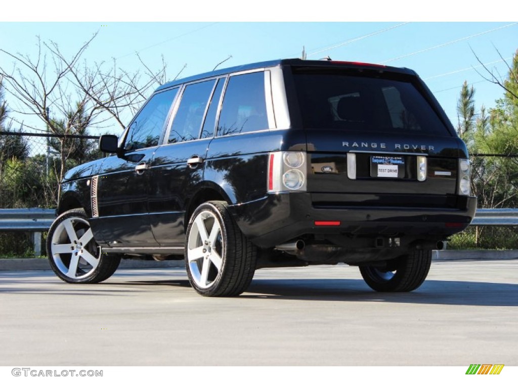 2008 Range Rover V8 Supercharged - Java Black Pearlescent / Jet Black photo #7