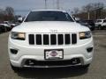 2014 Bright White Jeep Grand Cherokee Overland 4x4  photo #2