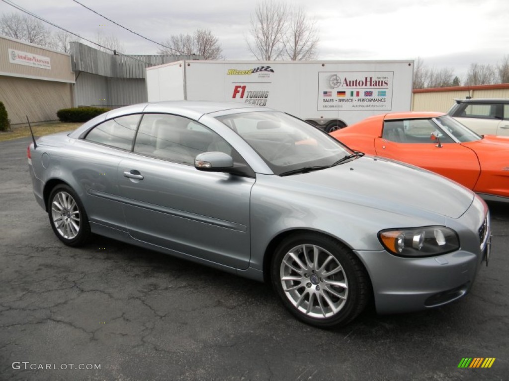 2009 C70 T5 Convertible - Celestial Blue Metallic / Calcite photo #3