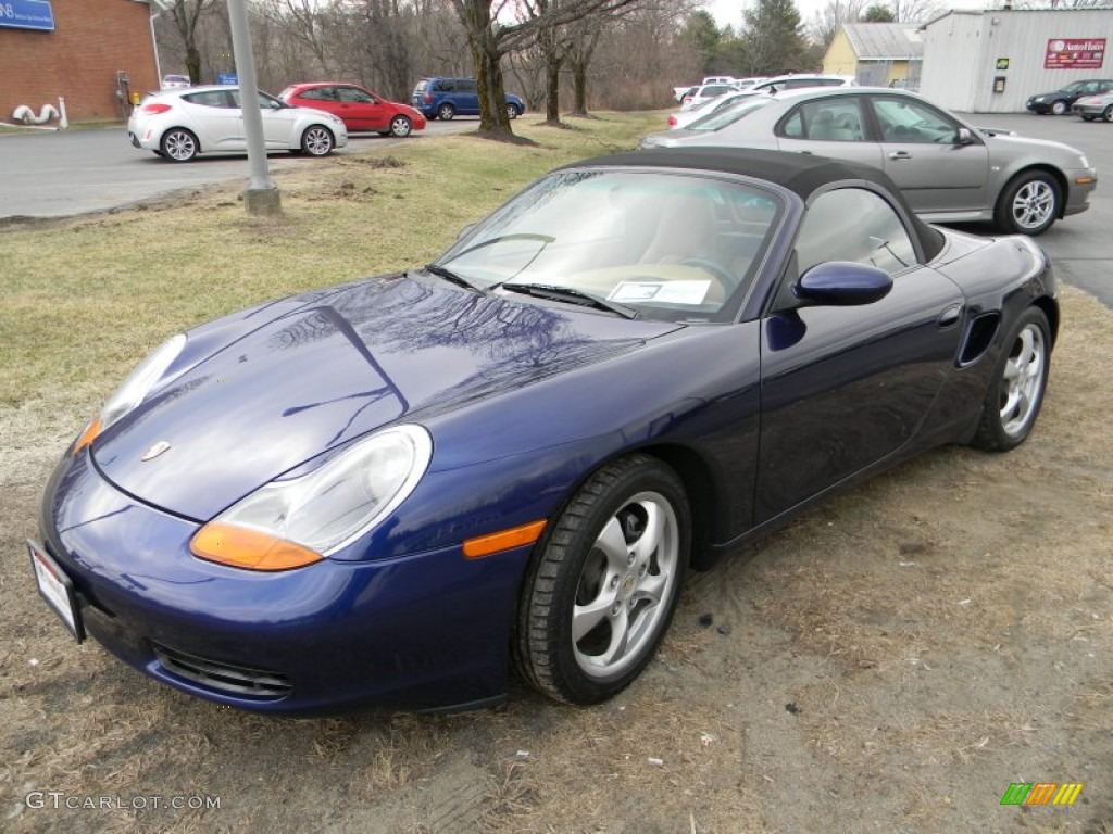 Midnight Blue Metallic Porsche Boxster