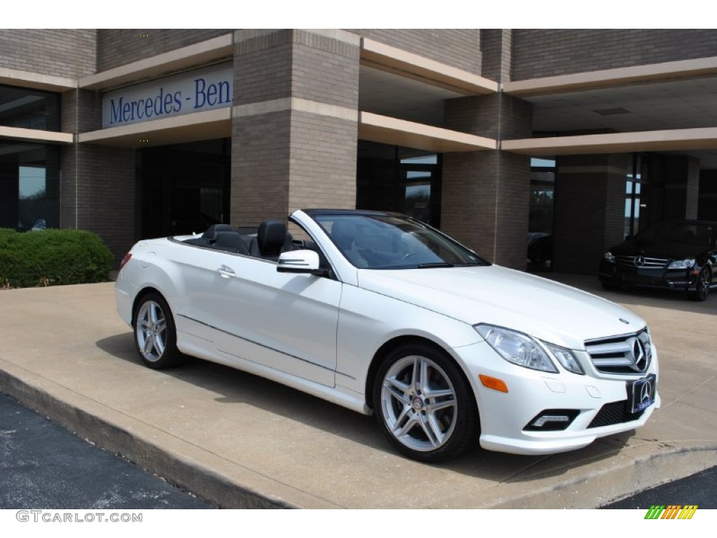 Diamond White Metallic 2011 Mercedes-Benz E 550 Cabriolet Exterior Photo #92466454