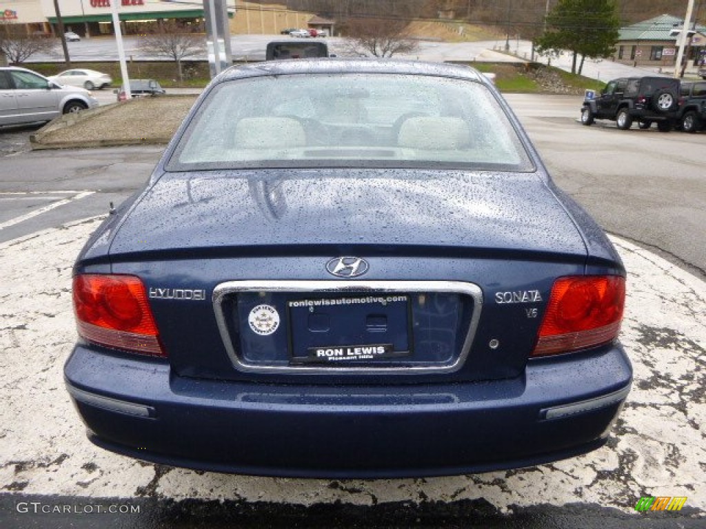 2005 Sonata GLS V6 - Ardor Blue / Beige photo #4