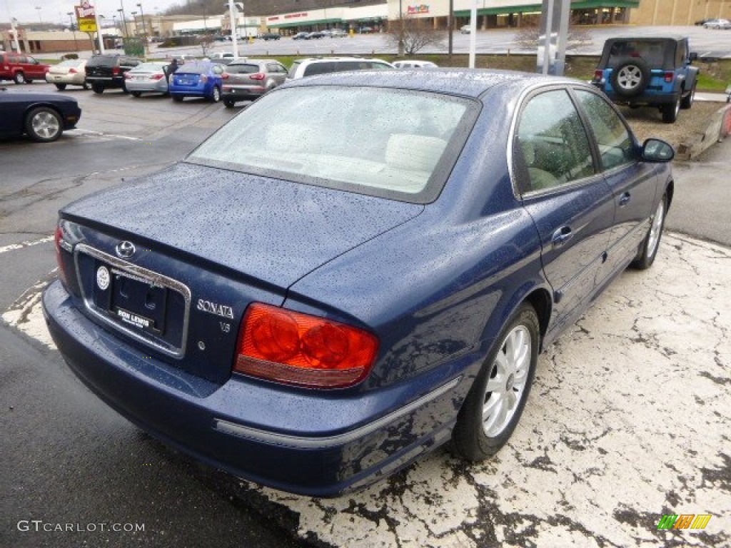 2005 Sonata GLS V6 - Ardor Blue / Beige photo #5