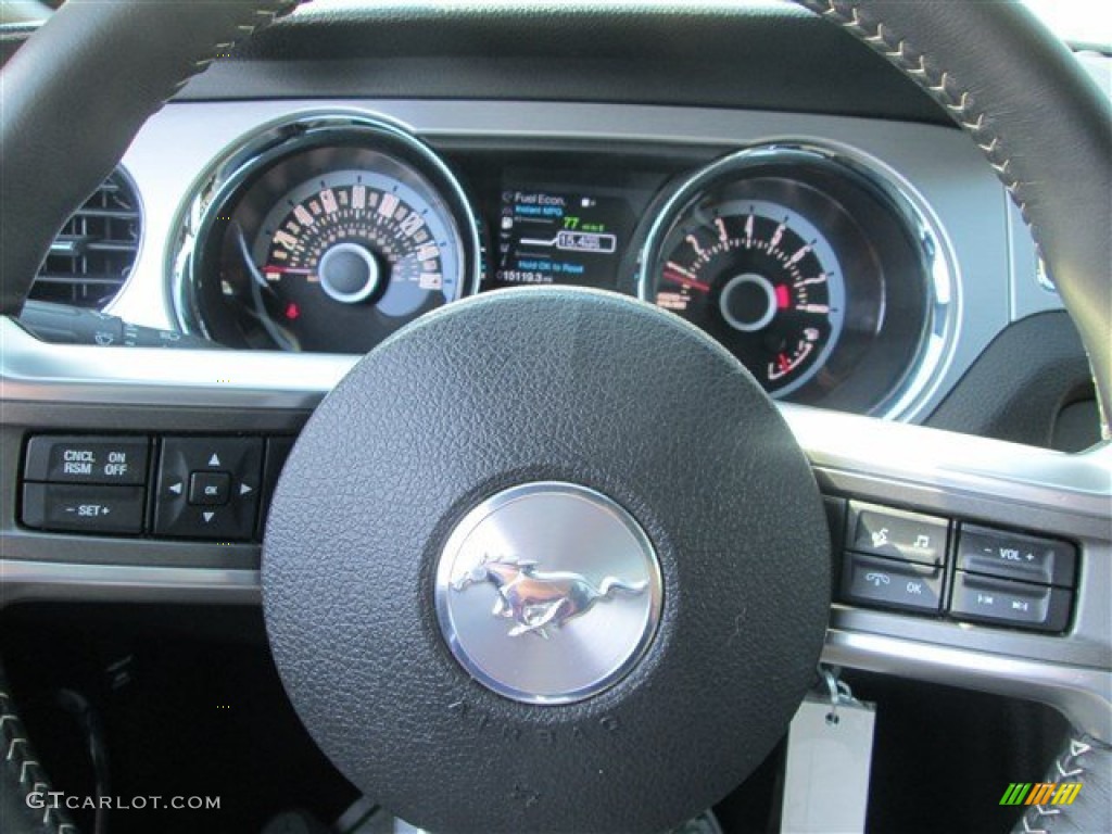 2013 Mustang V6 Premium Coupe - Sterling Gray Metallic / Charcoal Black photo #17