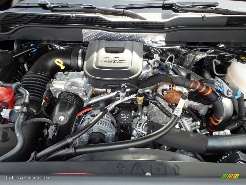 2015 Chevrolet Silverado 3500HD LTZ Crew Cab Dual Rear Wheel Engine Photos