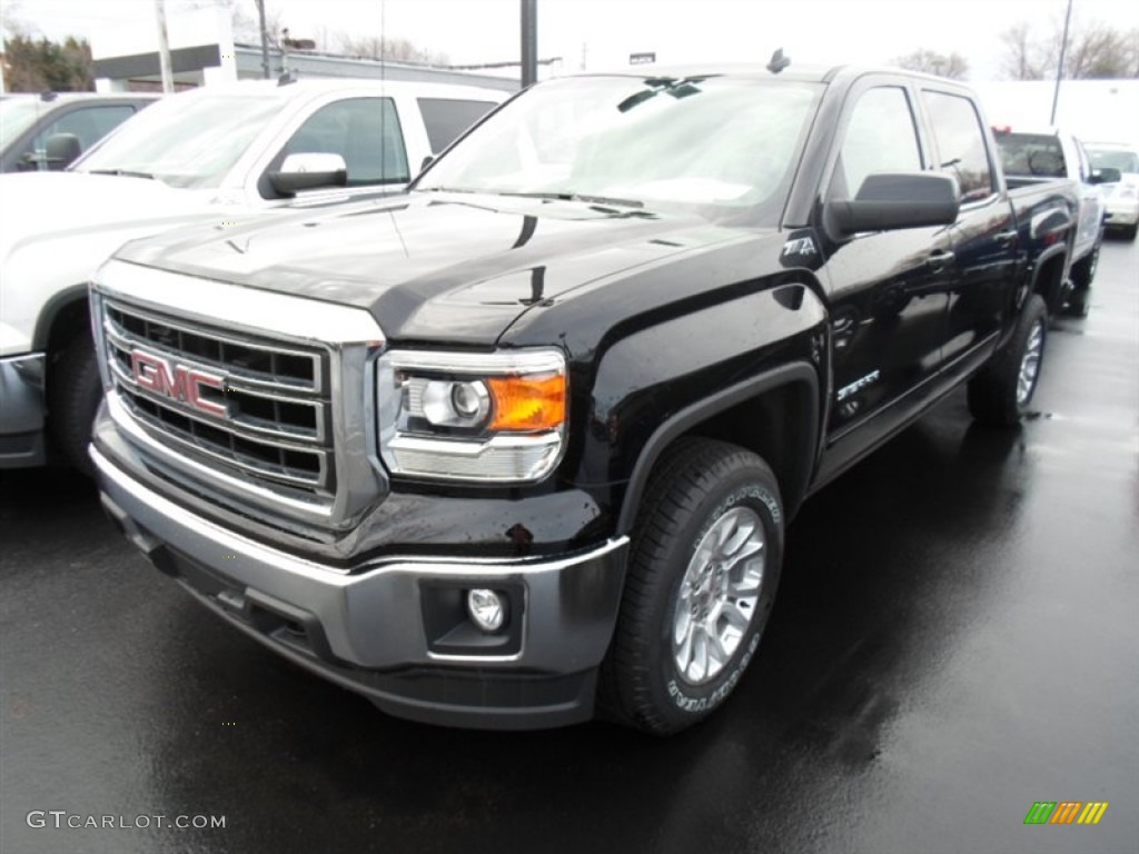 2014 Sierra 1500 SLT Crew Cab 4x4 - Iridium Metallic / Cocoa/Dune photo #1