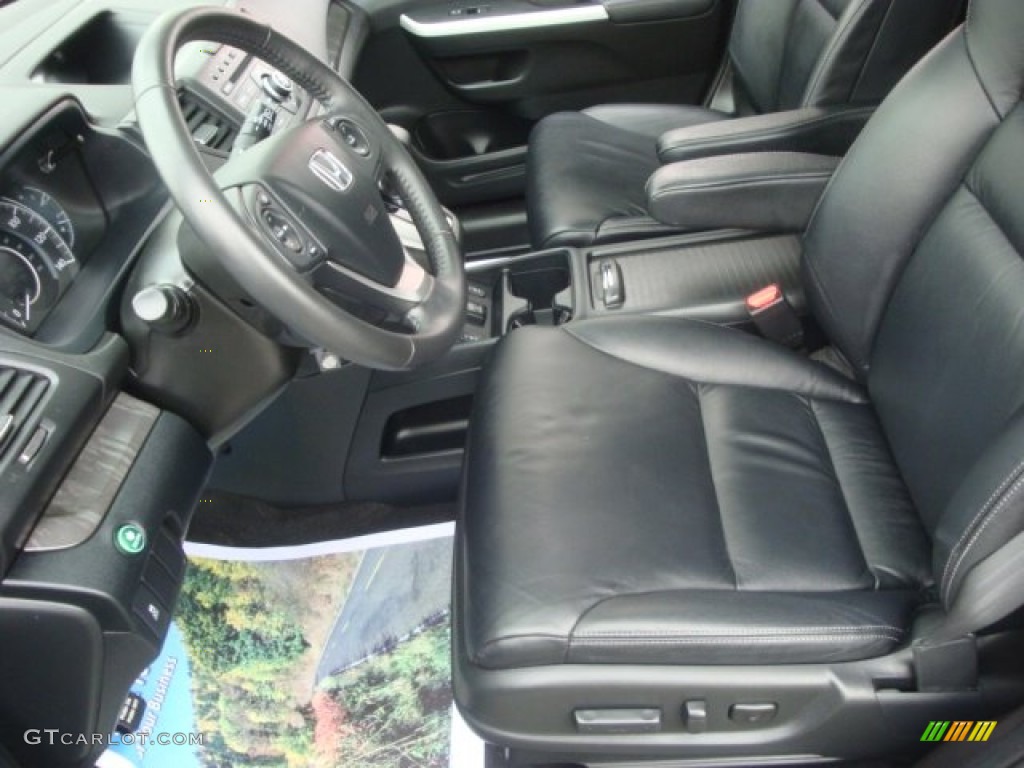 2012 CR-V EX-L 4WD - Opal Sage Metallic / Black photo #14
