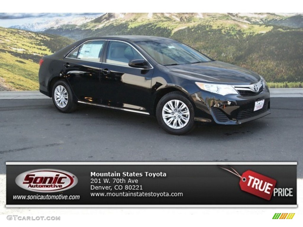 2014 Camry LE - Attitude Black Metallic / Ash photo #1