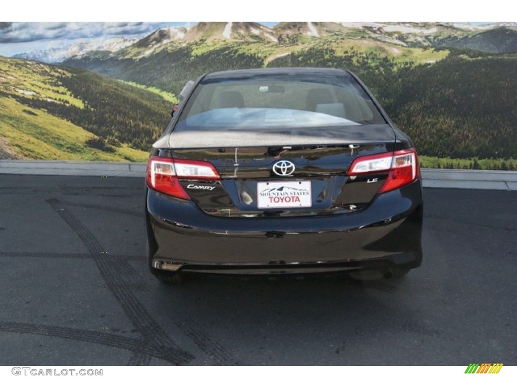 2014 Camry LE - Attitude Black Metallic / Ash photo #4