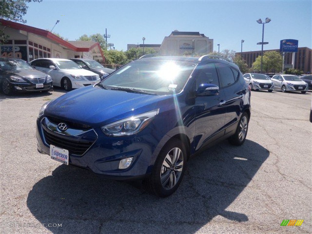 2014 Tucson Limited - Laguna Blue / Beige photo #1