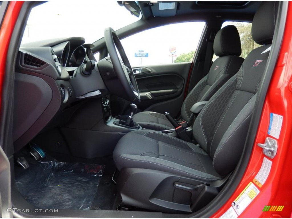 ST Charcoal Black Interior 2014 Ford Fiesta ST Hatchback Photo #92479820